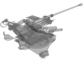 Flak 37 3D Model preview