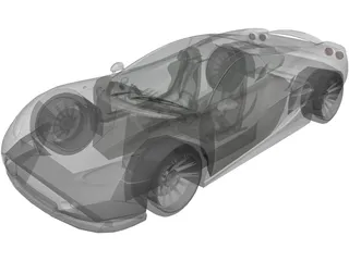 Ascari KZ1 Spyder 3D Model preview