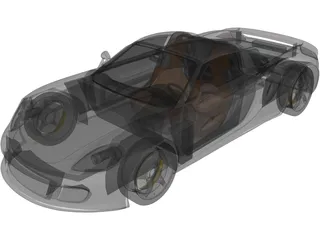 Porsche Carrera GT (2003) 3D Model preview