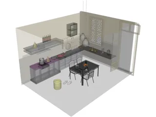 Kitchen 3D Model preview