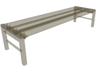 Bench 3D Model preview