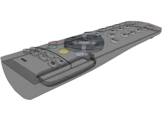 TV Remote Controller 3D Model preview