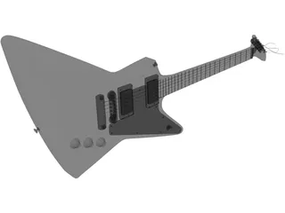 Gibson Explorer Guitar 3D Model preview