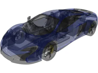 McLaren 650S (2015) 3D Model preview
