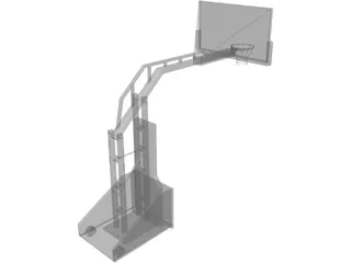 Basketball Stand 3D Model preview