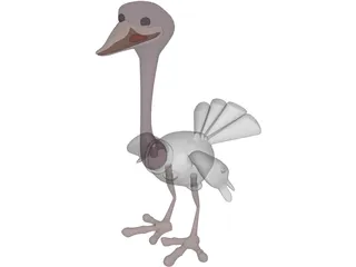 Ostrich 3D Model preview