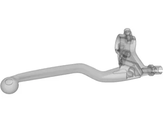 Clutch Lever Moto Bike Racing 3D Model preview