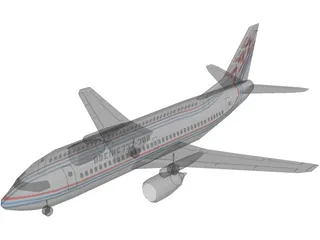 Boeing 737-300 3D Model preview
