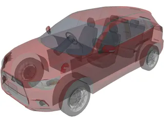Mitsubishi ASX 3D Model preview