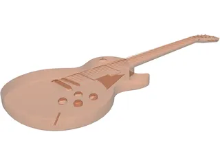 Les Paul Guitar 3D Model preview
