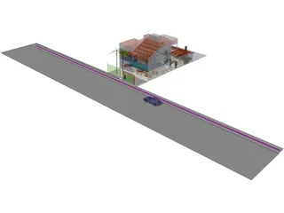 Villa 3D Model preview