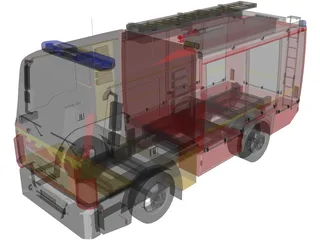 MAN TGL TLF4000 Germany Firetruck 3D Model preview