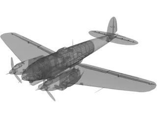 Heinkel He 111 3D Model preview