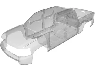 Chevrolet Silverado Body 3D Model preview