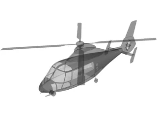 Eurocopter AS-365 Dauphin 3D Model preview