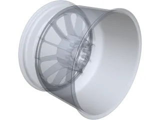 Racing 9Jx13 Front Wheel 3D Model preview