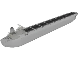 Cargo Ship 3D Model preview