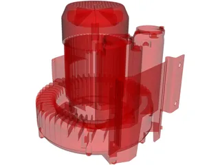 Vacuum Pump 3D Model preview