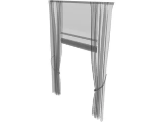 Curtain 3D Model preview