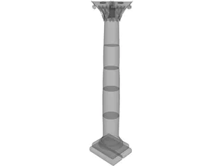 Roman Column 3D Model preview