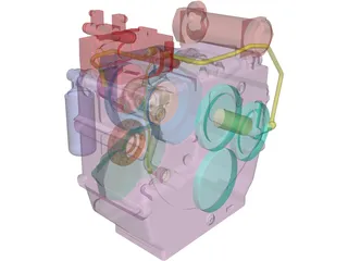 ZF 2000 Engine 3D Model preview