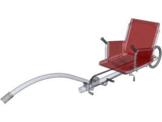Bike Trailer Weehoo i-Go 3D Model preview