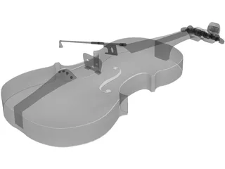 Violin 3D Model preview