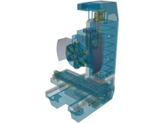 Milling Machine 3D Model preview