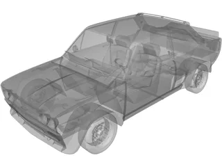 Fiat 131 Abarth 3D Model preview