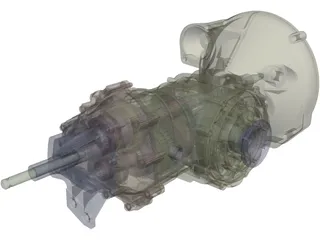 Volkswagen Beetle Transaxle 3D Model preview