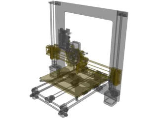 Prusa i3 3D Printer 3D Model preview