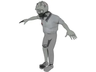 Zombie Rig 3D Model preview