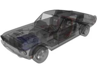 Ford Mustang Fastback Evolution 3D Model preview