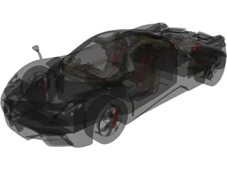 Pagani Huayra (2012) 3D Model preview