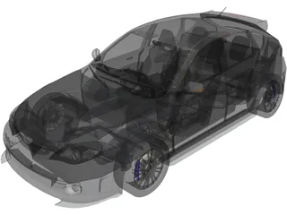 Subaru Impreza WRX Cosworth Edition 3D Model preview