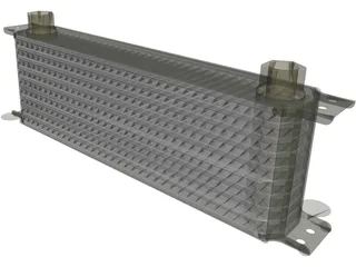 Oil Cooler 3D Model preview
