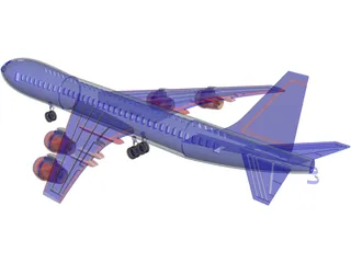 Boeing 737 3D Model preview