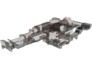 Italy City Block 3D Model preview
