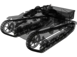 Renault UE Chenillette 3D Model preview
