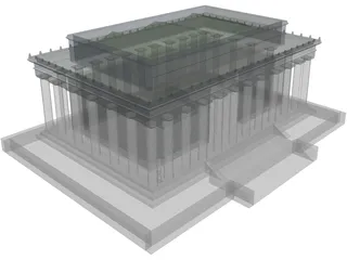 Lincoln Memorial 3D Model preview