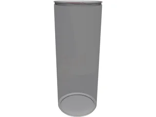 Red Bull Can 3D Model preview