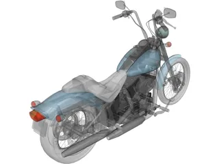 Harley-Davidson FXSTS Springer Softail 3D Model preview