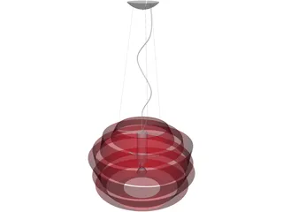 Le Soleil Suspension Lamp 3D Model preview