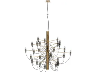 Flos 2097 Chandelier 3D Model preview