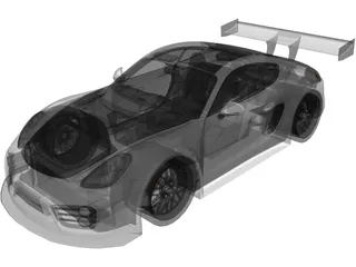 Porsche Cayman S (Tuning) 3D Model preview