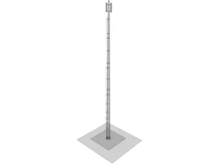 Cell Tower 24 Meters 3D Model preview