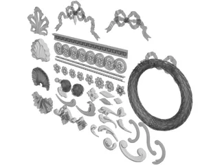 Ornaments Collection 3D Model preview