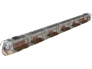 Train 3D Model preview