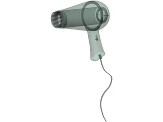 Hairdryer 3D Model preview