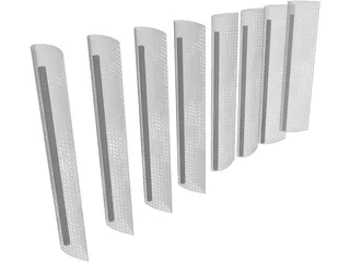 Illuminated Louvers 3D Model preview